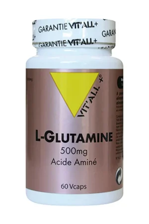 Weekend Sale L-Glutamine 500 mg 100 vegetable capsules of 500mg Vitall +