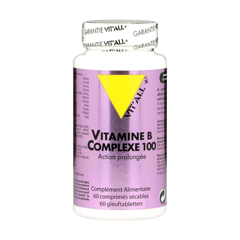 Vitamin B Complex 100 60 tablets of 100mg Vitall + Next Day Delivery