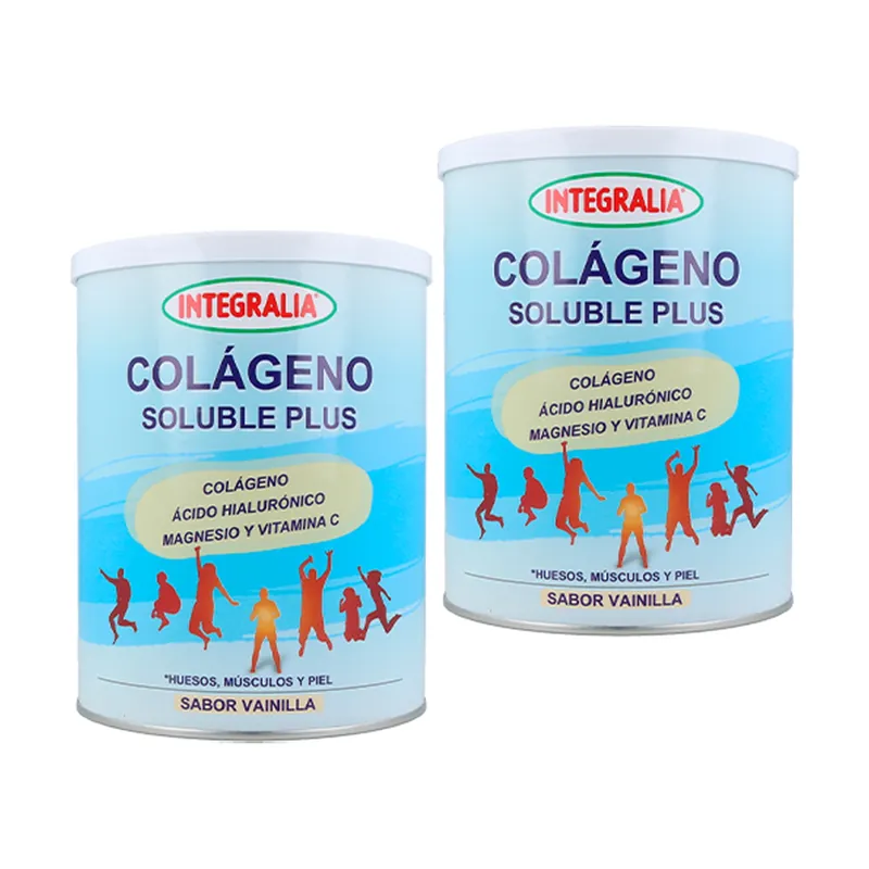 Pack 2x Soluble Collagen Plus 2 units of 360g Integralia Same Day Shipping