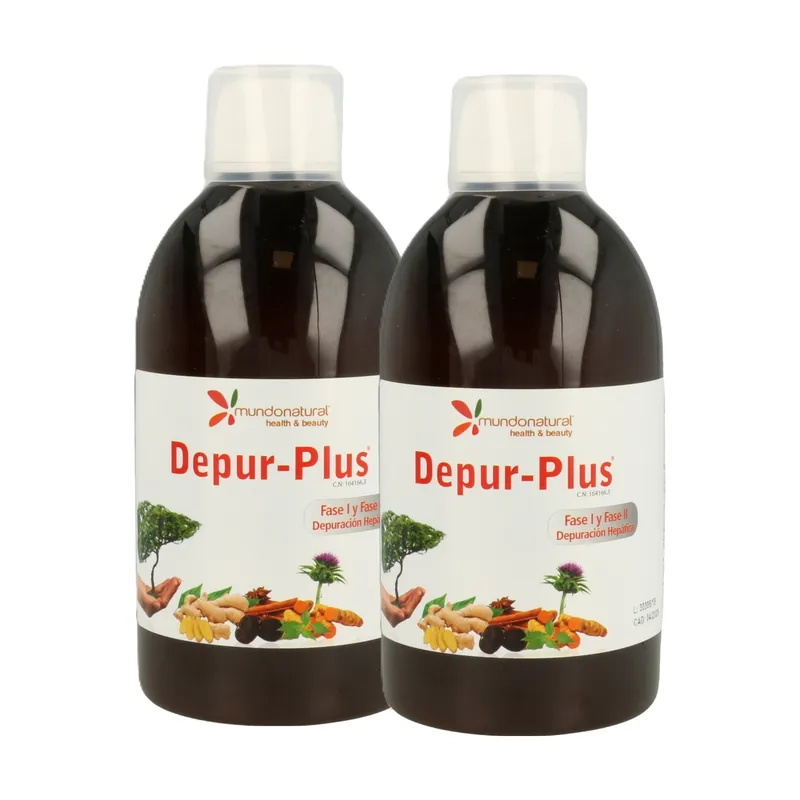 Premium 2x Depur-Plus Pack 2 units of 500ml Mundonatural