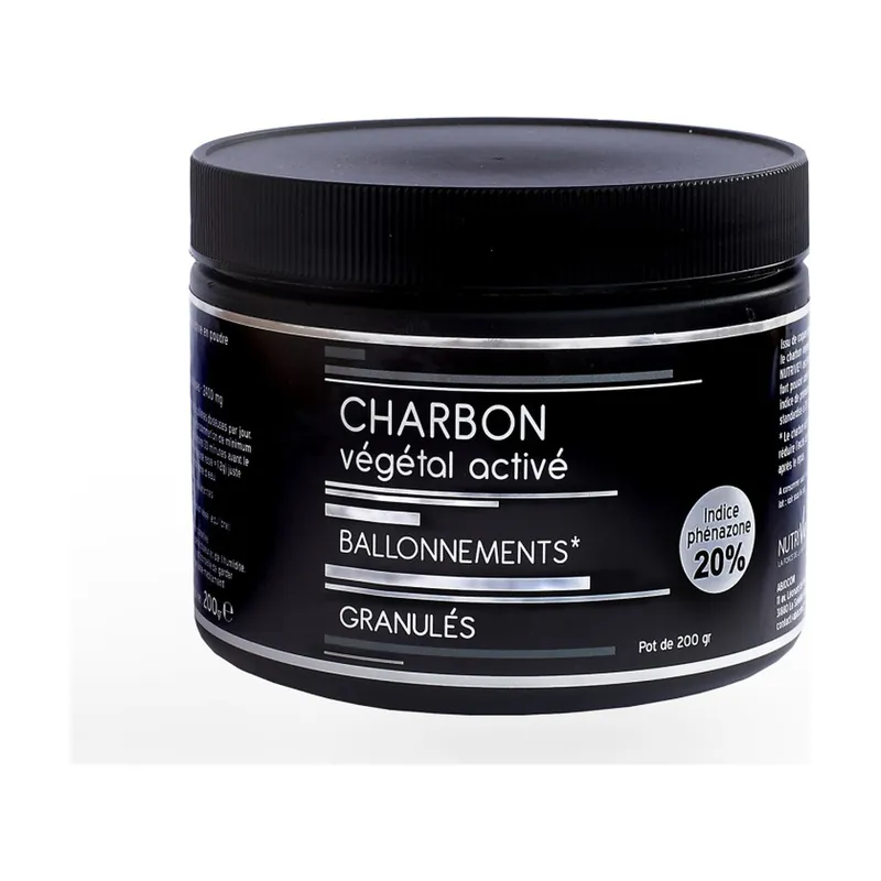 Activated Vegetable Charcoal - Granules 200 g Nutrivie Get Yours
