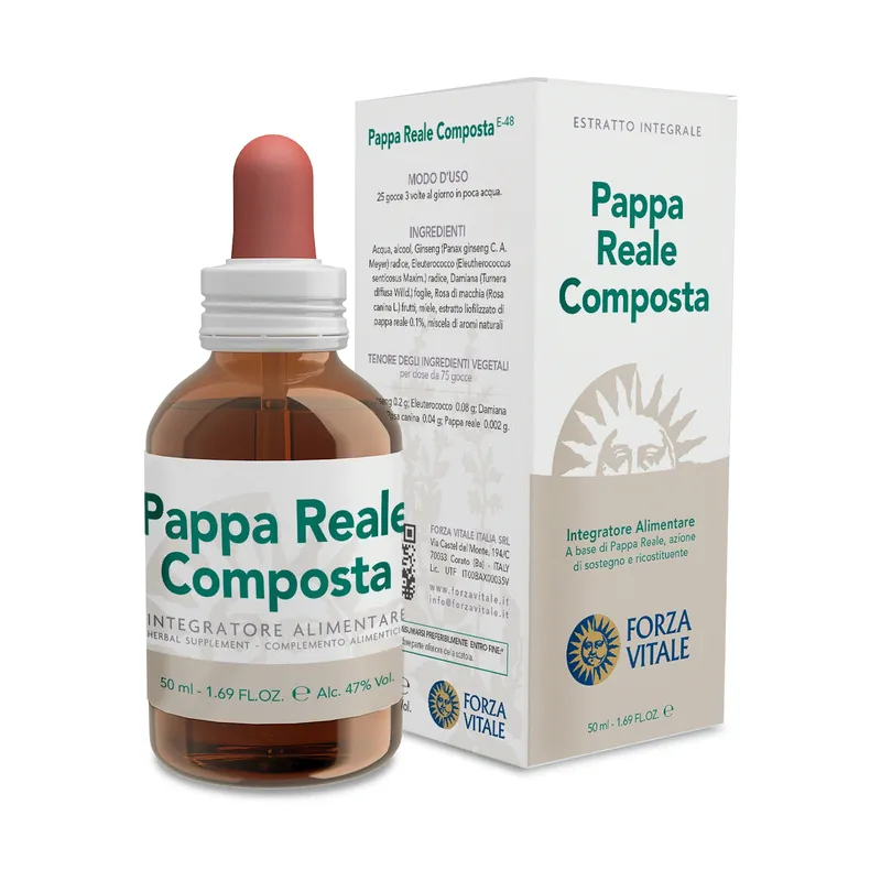 Fast Shipping Royal Jelly Compote Extracto 50 ml Forza Vitale