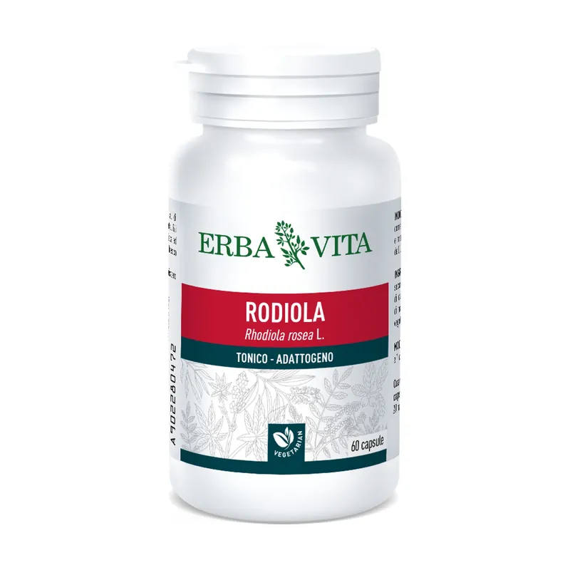 Rodiola Rosea 60 vegetable capsules Erba Vita Authentic