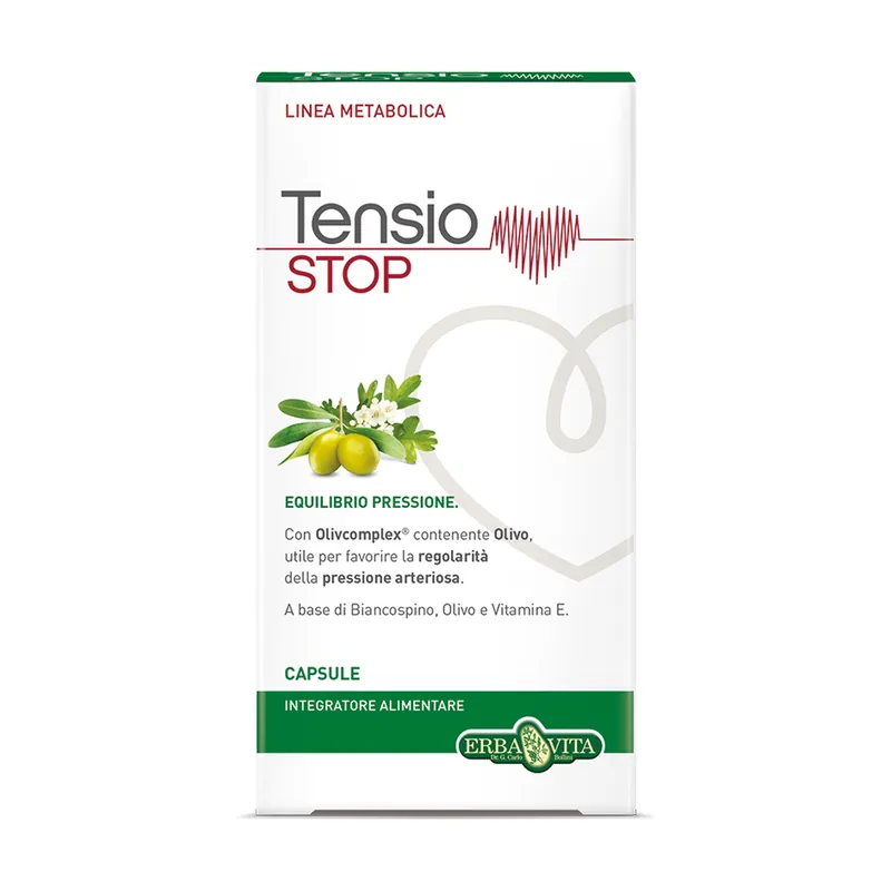 Tensio Stop 40 vegetable capsules Erba Vita Limited Offer