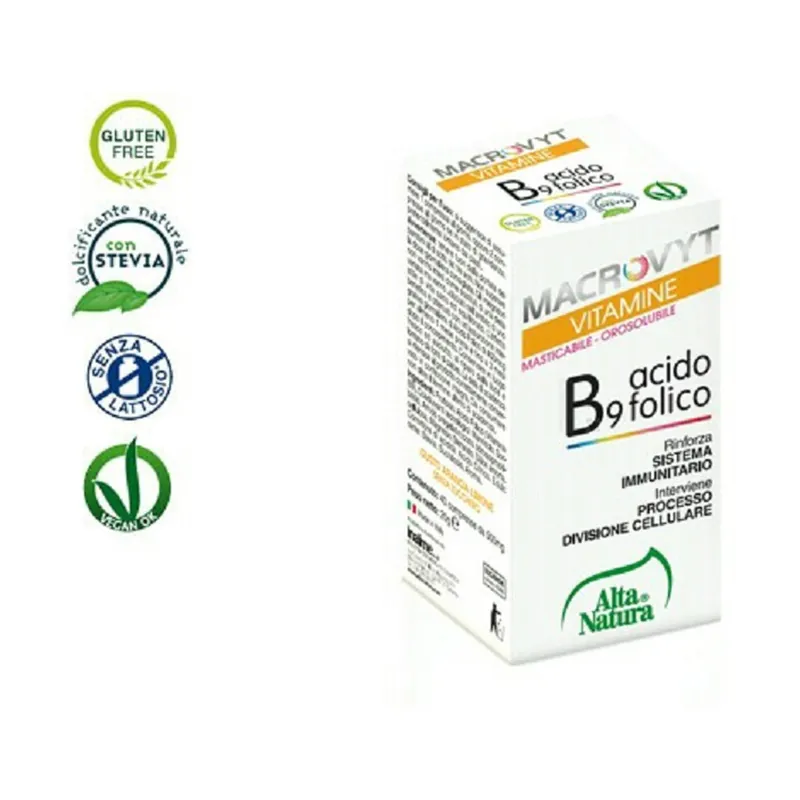 In Demand Fast Macrovyt Folic Acid 40 tablets of 500mg Alta Natura