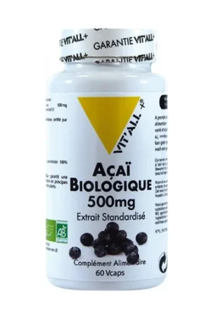Acai Bio 500mg Standardized Extract 60 vegetable capsules Vitall + Best Price