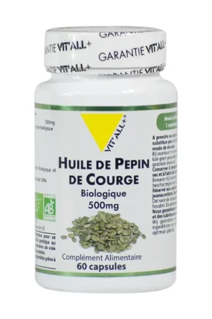 Time-Limited Pumpkin seed oil 500mg 60 capsules Vitall +
