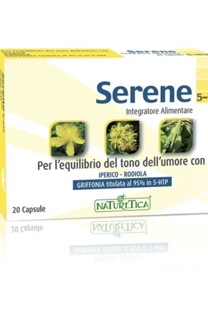 Price Cut Serene 5 HTP 20 capsules of 760mg Naturetica