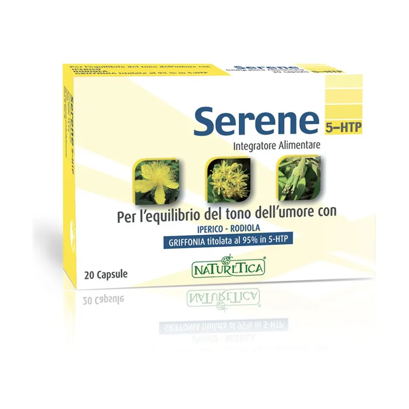 Price Cut Serene 5 HTP 20 capsules of 760mg Naturetica