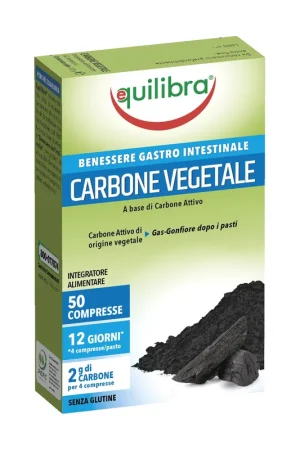 Activated Vegetable Carbon Equilibra 50 tablets Express Delivery