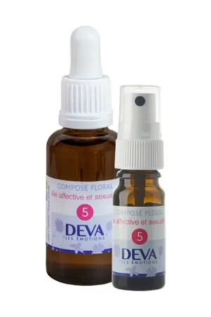 5-Affective Life And Sexuality - Dropper 30 ml of floral elixir Deva Crafted