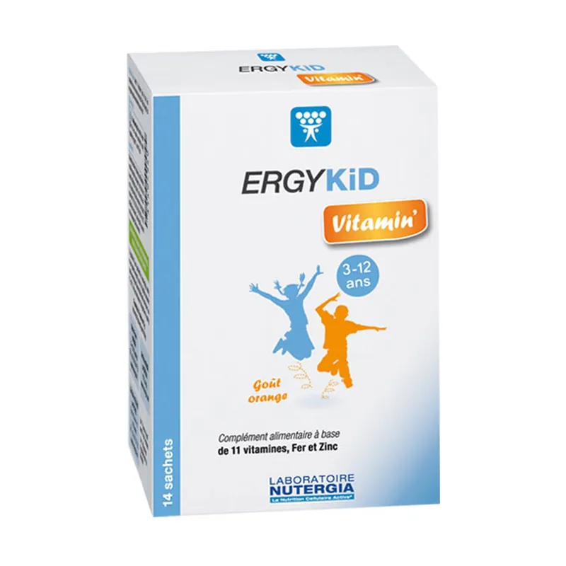 Ergykid vitamin multivitamin children orange 14 packets Nutergia Popular