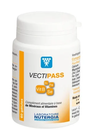 Genuine Vectipass vitamins and minerals 60 capsules Nutergia