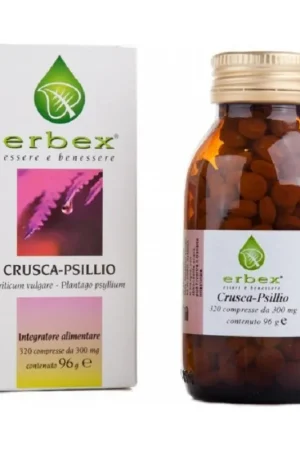 Bran and Psyllium 320 tablets of 96g Erbex Low Price