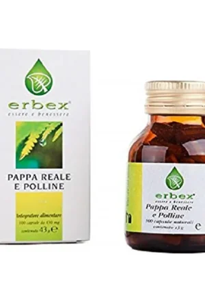 Luxury Royal Jelly Pollen 100 capsules of 350mg Erbex