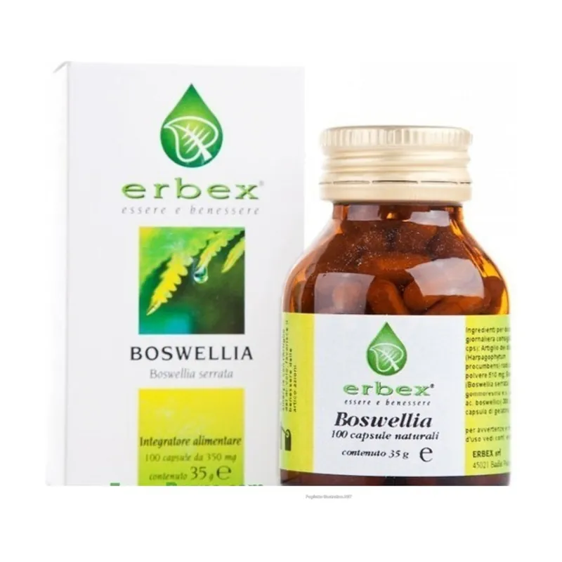 Best Price Boswellia 100 capsules of 350mg Erbex