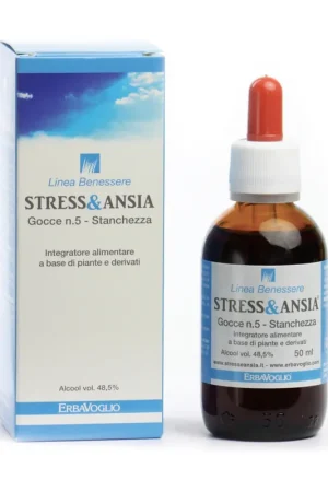 Stress & Anxiety Drops N ° 5-Tiredness 50 ml Erbavoglio Markdown