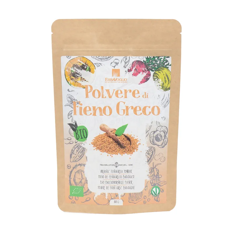 "Bio" Fenugreek Powder 100 g of powder Erbavoglio High Quality