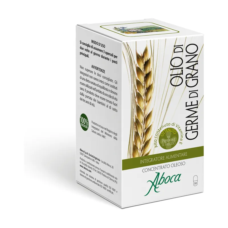 Wheat Germ 50 capsules of 610mg Aboca Trusted Brand
