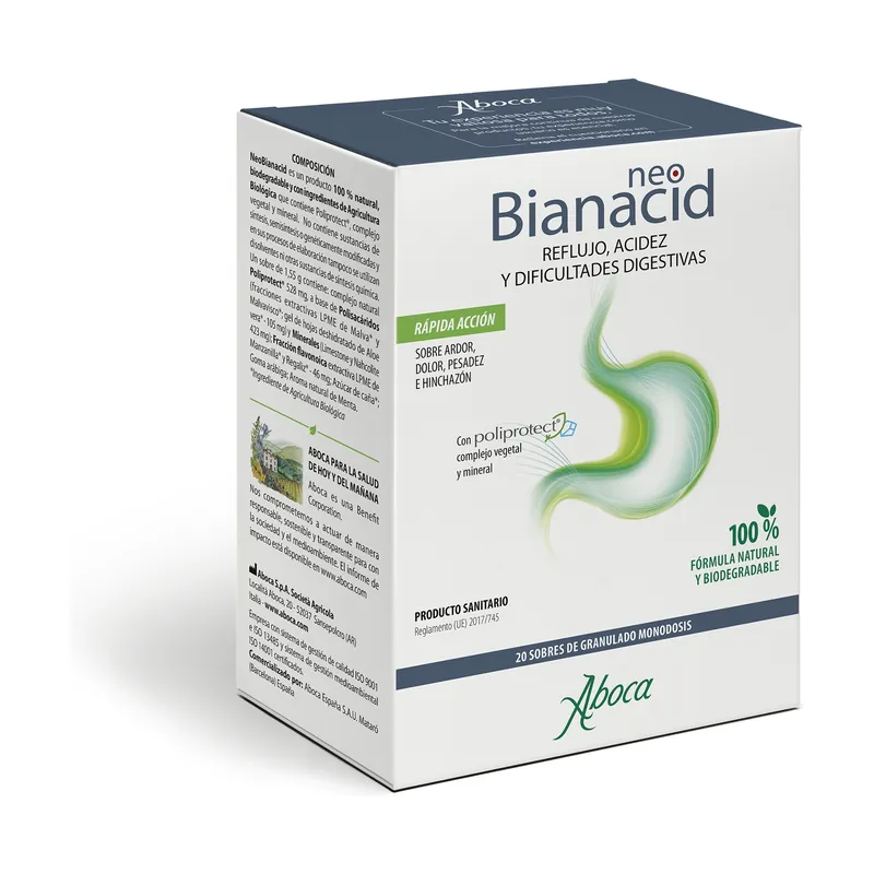 Clearance Neobianacid (digestive comfort) 20 packets of 1.55g Aboca