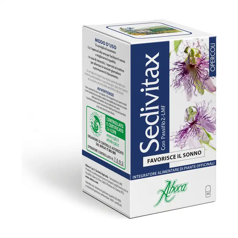 Sedivitax 50 capsules of 580mg Aboca Top Pick