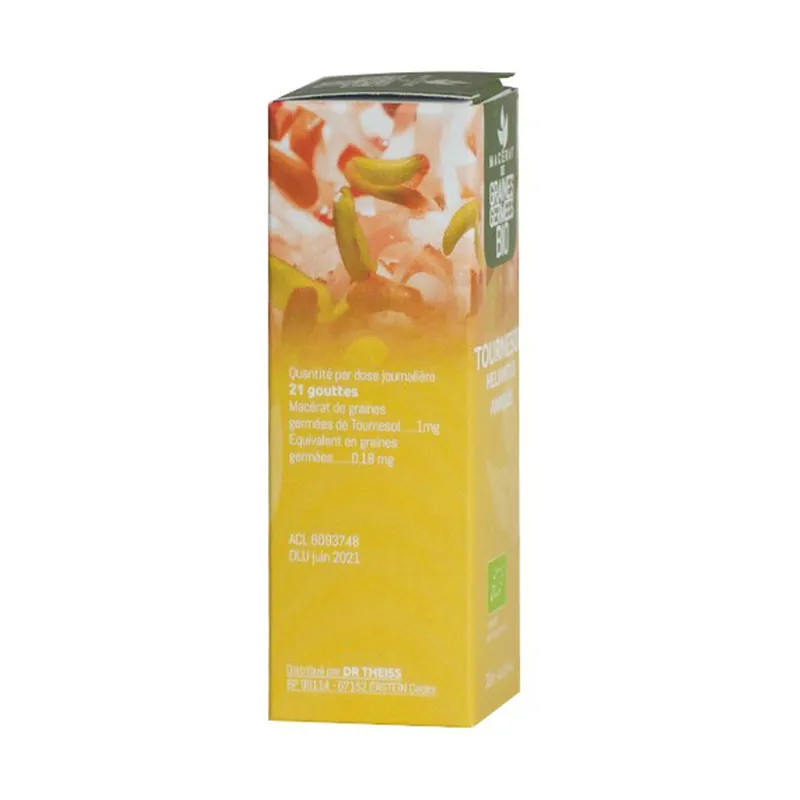 Organic sunflower - glycerol macerate of sprouted seeds 30 ml Dr Theiss Buy Online