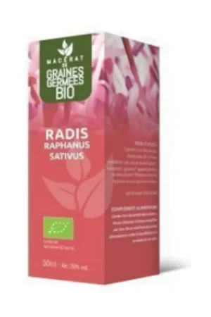 Best Seller Organic purple radish - glycerin macerate of sprouted seeds 30 ml Dr Theiss