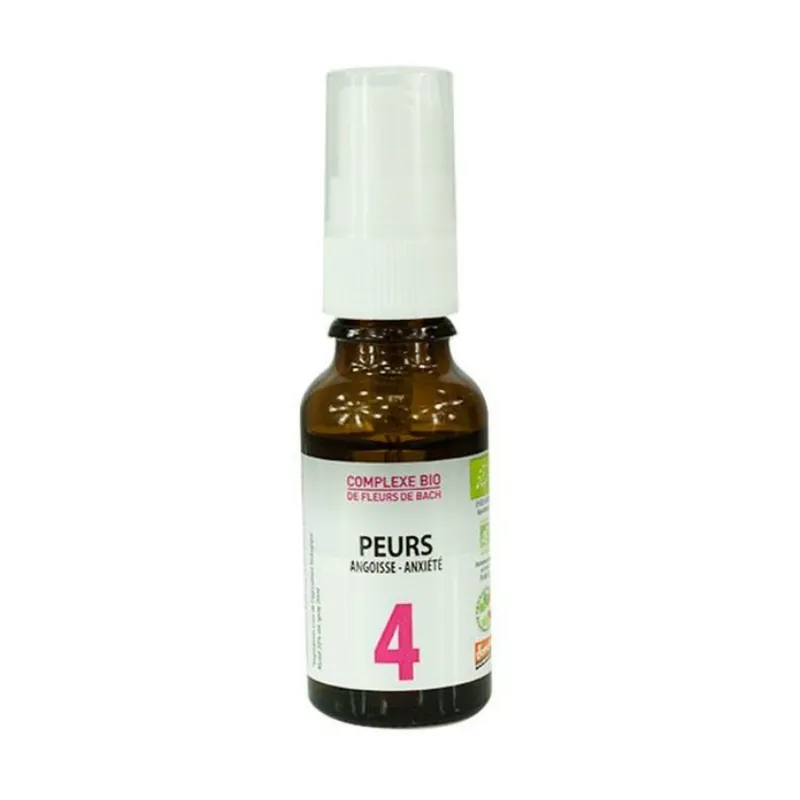 Bach flowers - Complex No. 4 fear 20 ml of floral water Les Sens des Fleurs Special Discount