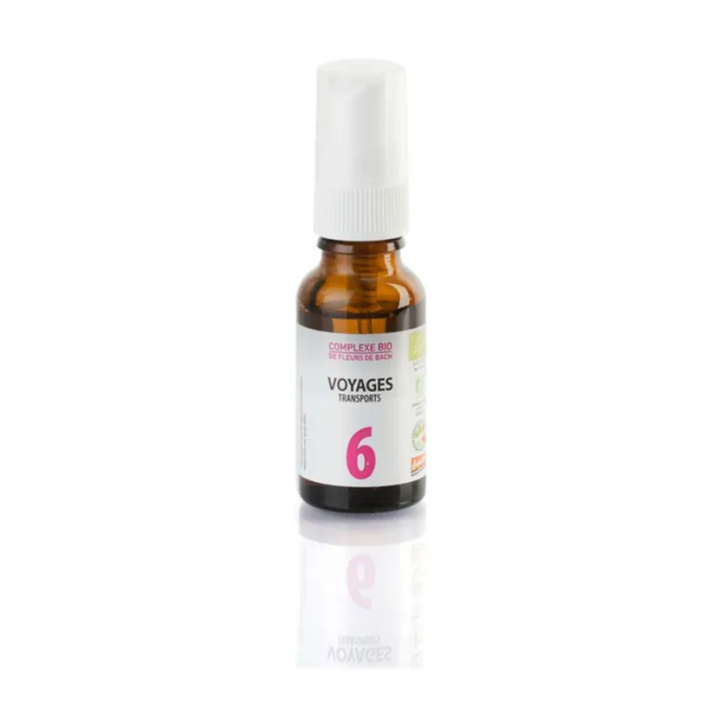 Bach flowers - complex n ° 6 trips 20 ml of floral water Les Sens des Fleurs Reduced Price