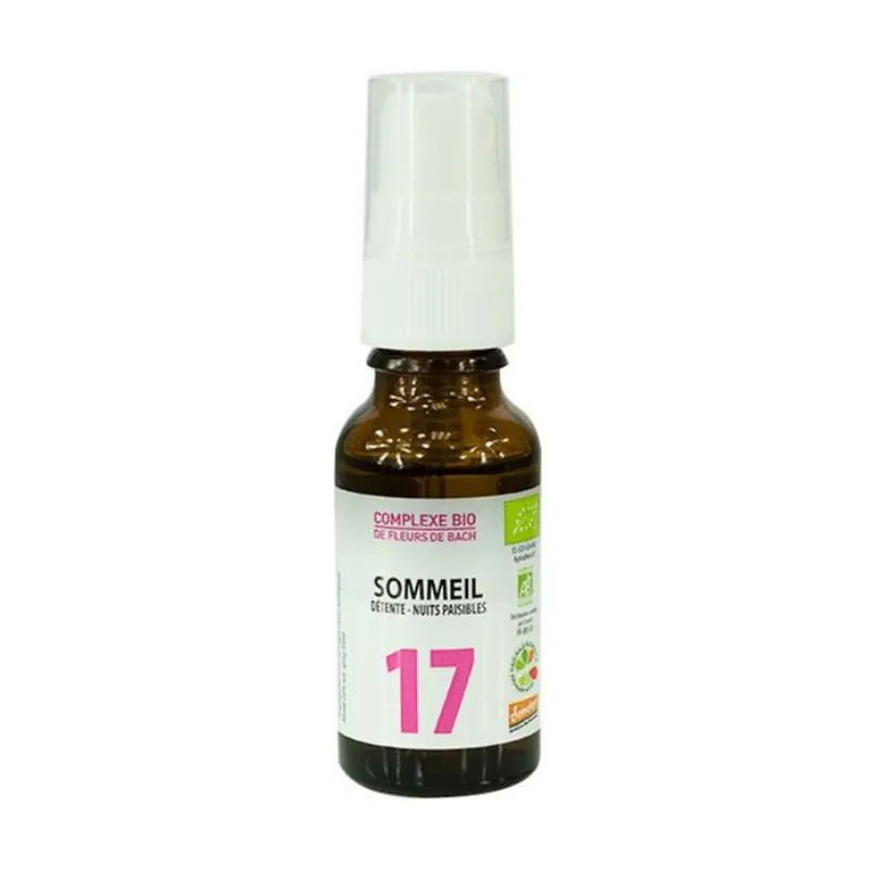 Bach Flowers - Complex No. 17 Sleep 20 ml of floral water Les Sens des Fleurs Certified