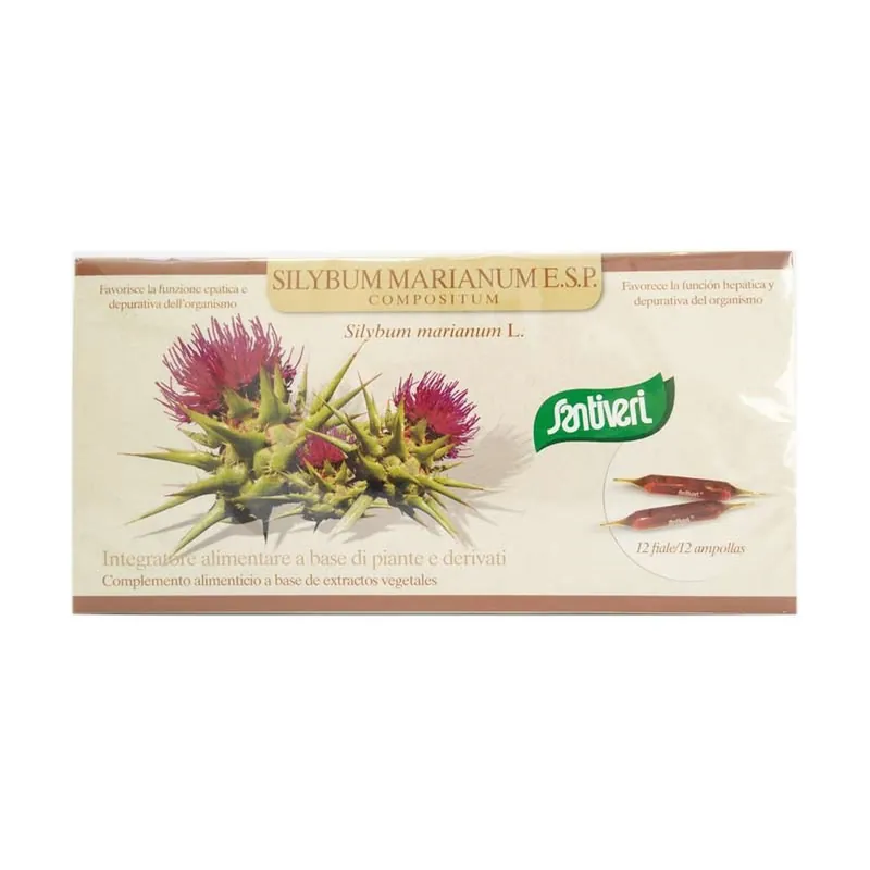 Silybum marianum vials Esp 12 ampoules Santiveri Cheap
