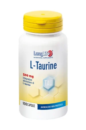 L Taurine 100 capsules of 620mg Longlife Certified