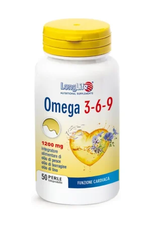Buy Online Omega 3-6-9 50 softgels of 1600mg Longlife