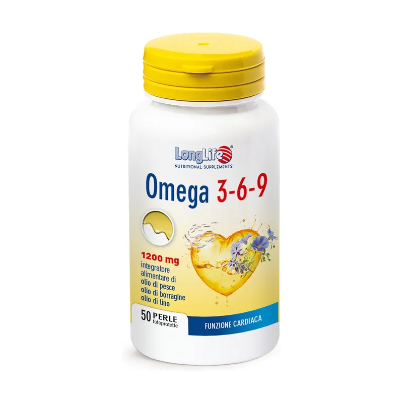 Buy Online Omega 3-6-9 50 softgels of 1600mg Longlife