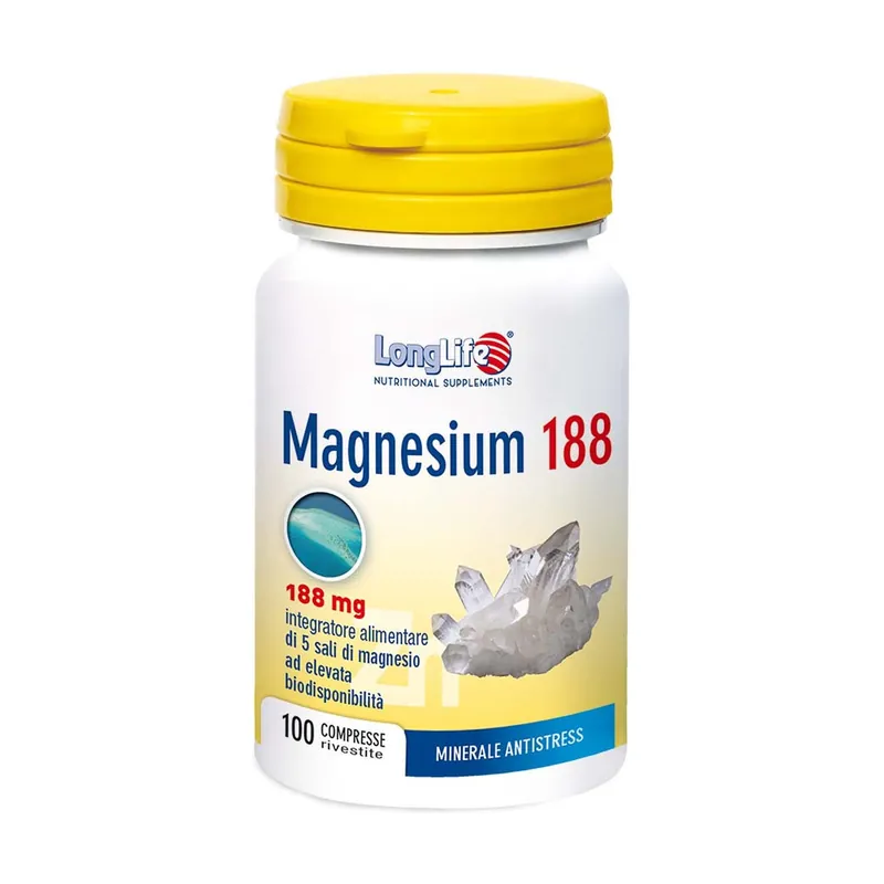 Magnesium 188 100 tablets of 650mg Longlife Special Discount