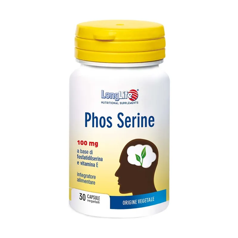 Clearance Phos Serine 30 vegetable capsules of 500mg Longlife