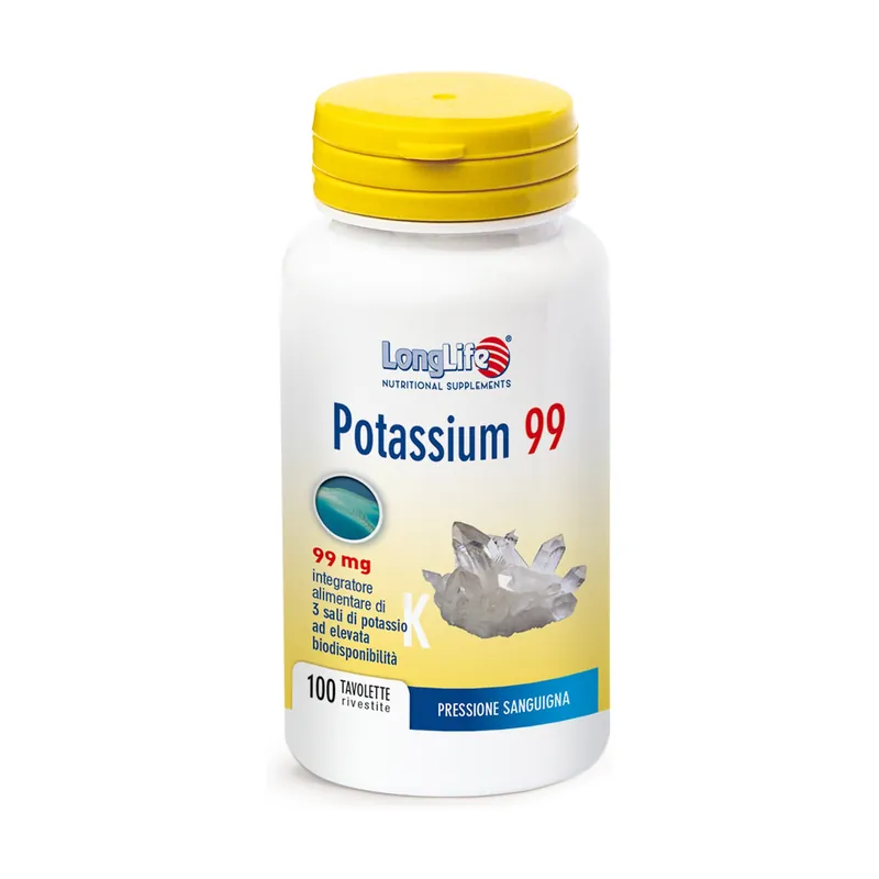 Potassium 99 100 tablets of 1300mg Longlife Fresh Stock