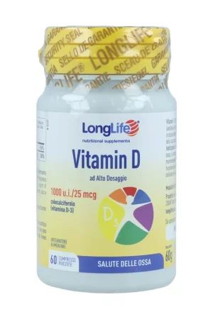 Hot Deal Vitamin D 1000 ui 60 tablets Longlife