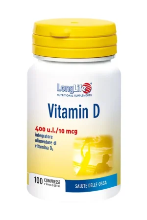 Final Sale Vitamin D 400 ui 100 tablets Longlife