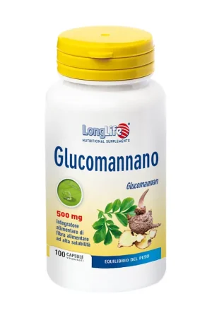 Affordable glucomannan 100 vegetable capsules of 600mg Longlife