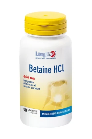 Betaine HCl 90 tablets Longlife Hassle-Free Returns