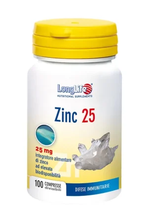 Same Day Shipping Zinc 25 100 tablets of 350mg Longlife