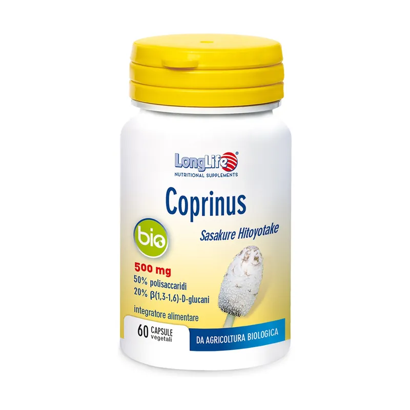 Coprinus Bio 60 vegetable capsules of 595mg Longlife Final Sale
