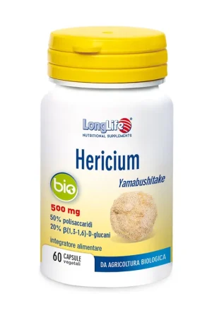 Hericium Bio 60 vegetable capsules of 595mg Longlife Super Sale