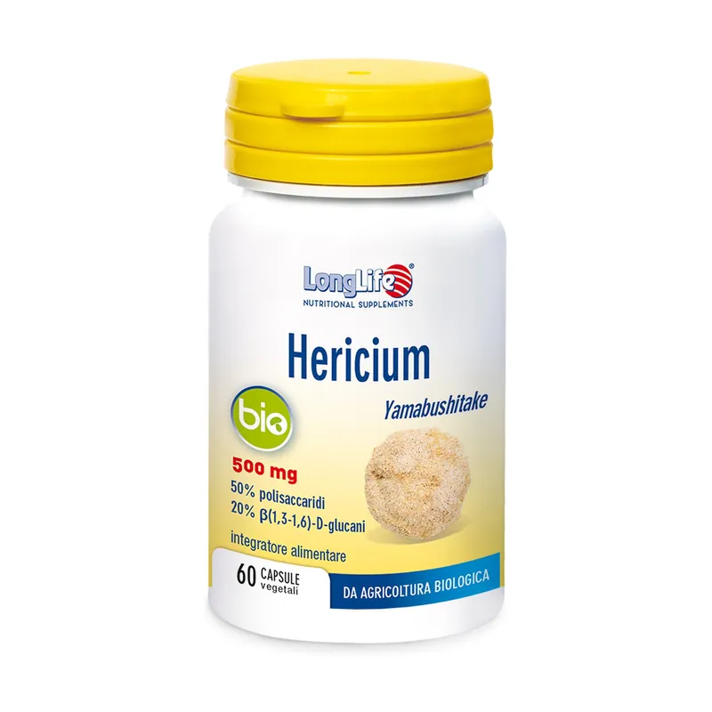 Hericium Bio 60 vegetable capsules of 595mg Longlife Super Sale
