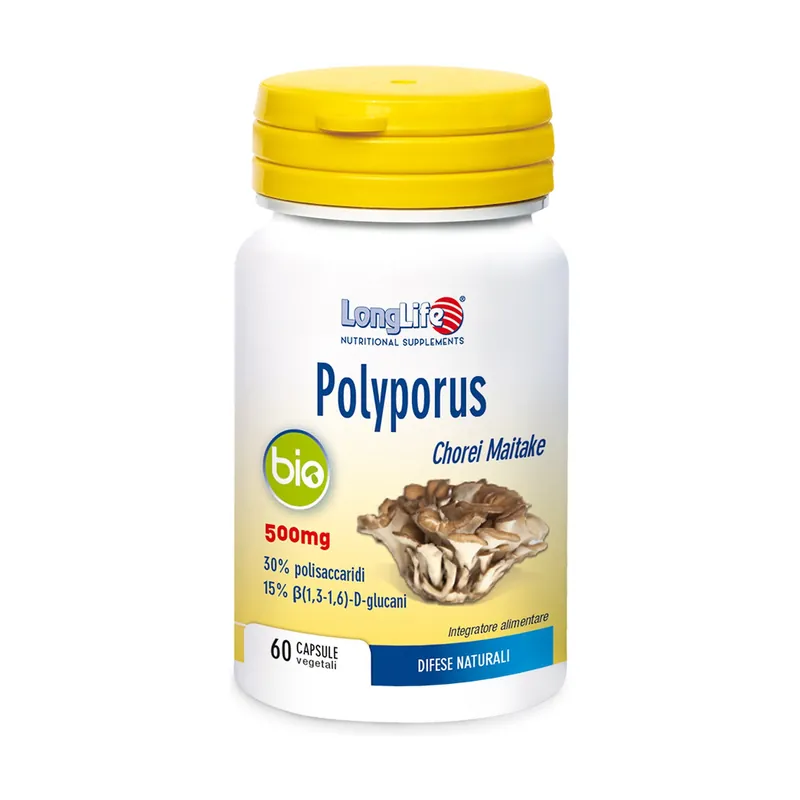 Polyporus Bio 60 vegetable capsules of 600mg Longlife Get Yours