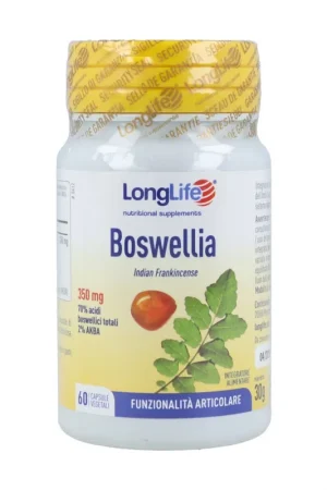 Boswellia 350 mg joints 60 vegetable capsules of 500mg Longlife While Supplies Last