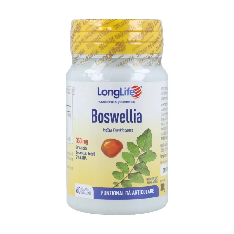 Boswellia 350 mg joints 60 vegetable capsules of 500mg Longlife While Supplies Last