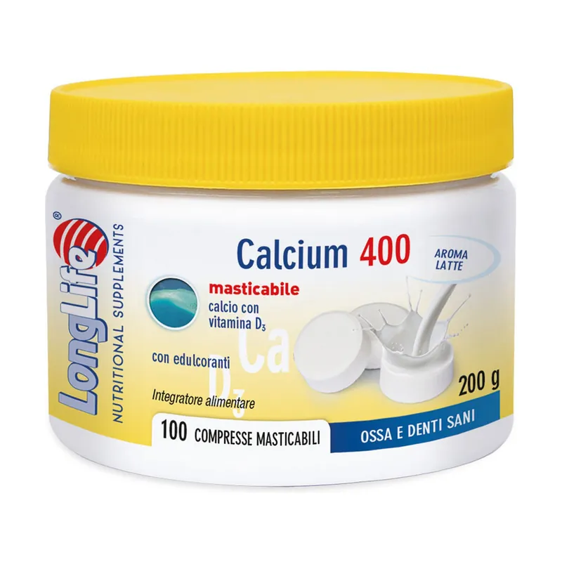 Calcium 400 Milk 100 tablets Longlife Best Choice