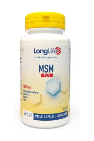 Mega Sale MSM plus skin, hair and cartilage 60 tablets of 1850mg Longlife